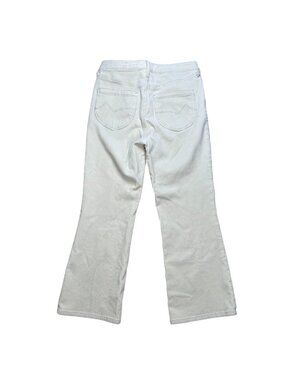 Cleo + Wolf Ultra High Rise Kick Flare Corduroy Pants 28W Cream Women